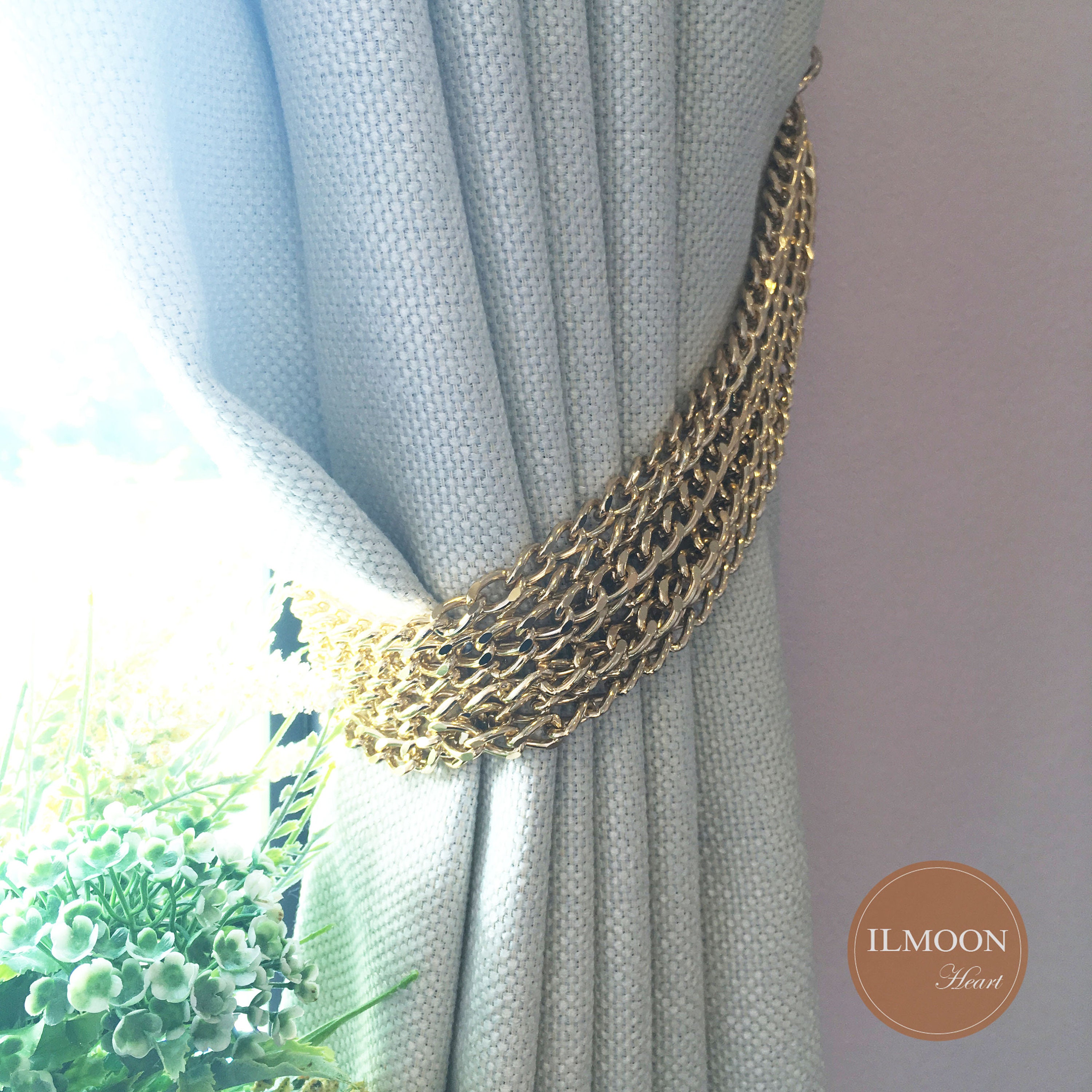 Pairx2 Gold Curtain Tie Back / Gold Tiebacks / Luxury for Etsy