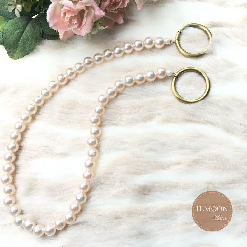 Pair x2 Shabby Chic Decor Curtain Tie Backs 2 Tiebacks Nautical Vintage Curtain Hold Back Simply Classic Decorative Pearl Tieback