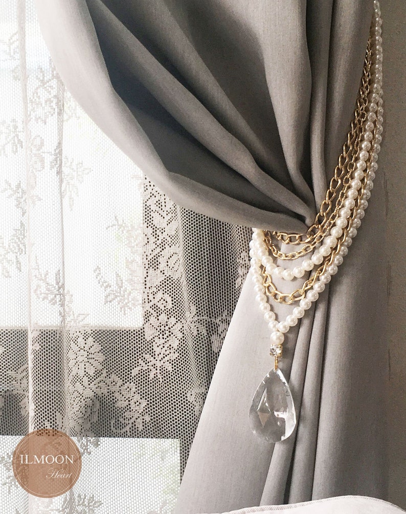Luxury Drapery / Elegant Tie Back / Curtain Tie Backs / Hold Etsy