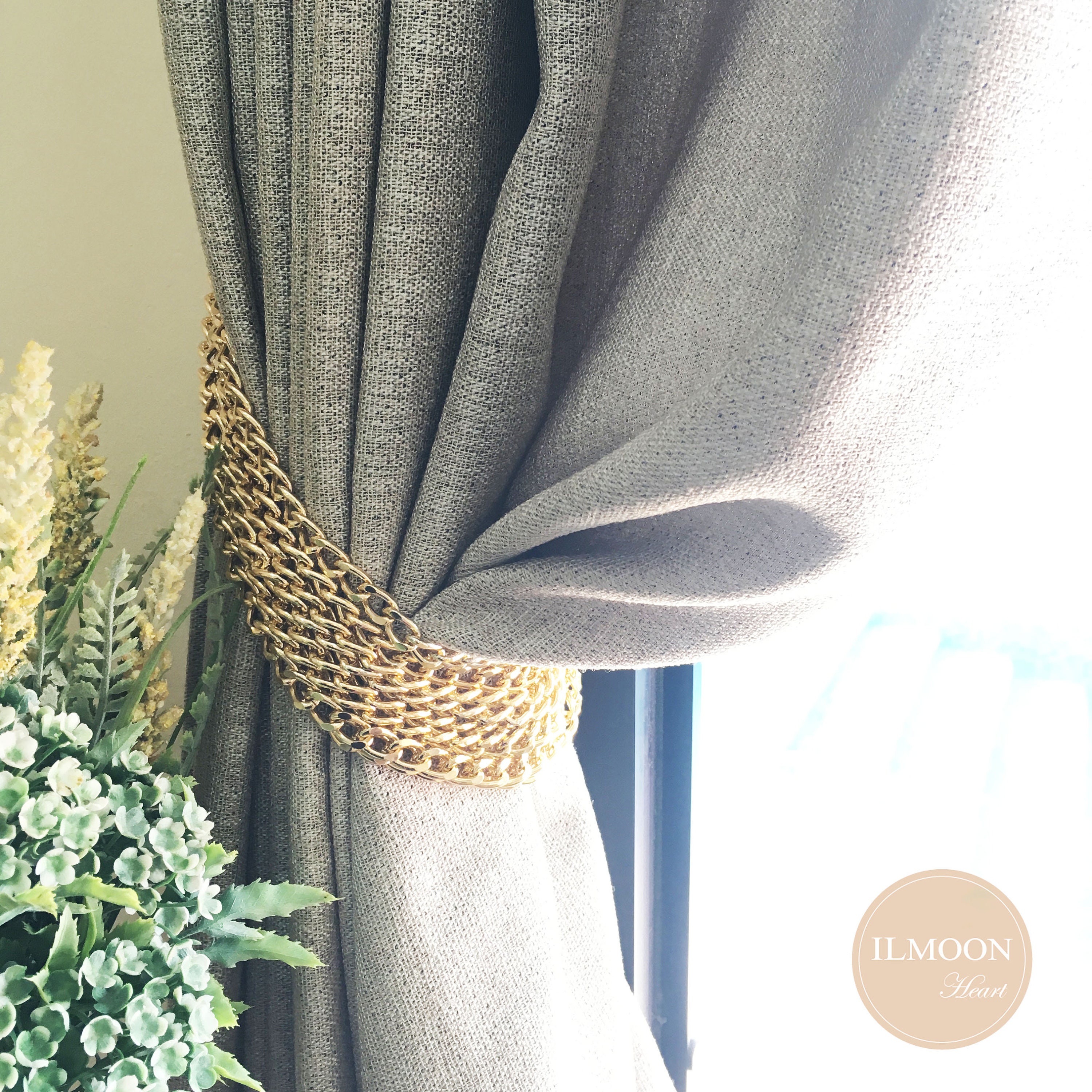 Pairx2 Gold Curtain Tie Back / Gold Tiebacks / Luxury for Etsy