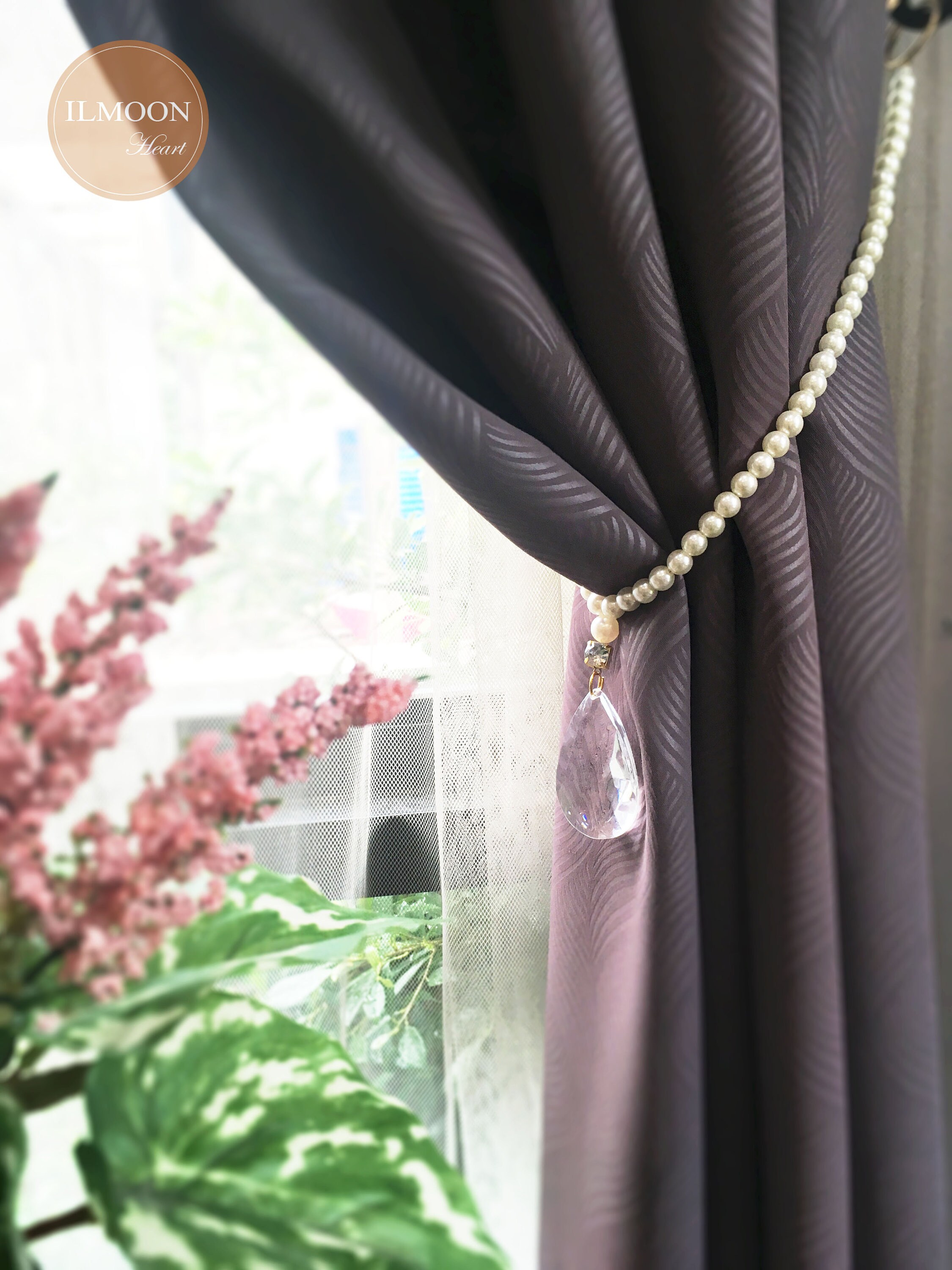 Crystal and Pearls Curtain Tie Backs / Decorative Tiebacks / Etsy