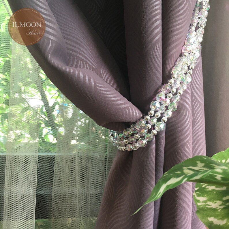Crystal Curtain Tie Backs / Crystal Ornament / Curtain Etsy
