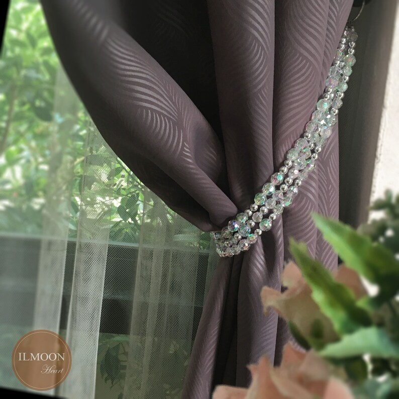 Crystal Curtain Tie Backs / Crystal Ornament / Curtain Etsy