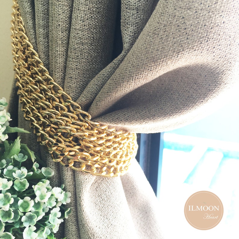 Pairx2 Gold Curtain Tie Back / Gold Tiebacks / Luxury for Etsy