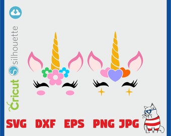 Unicorn kit svg, Unicorn bundle svg DIY Create your unicorn Unicorn clipart Unicorn horn svg Unicorn svg Unicorn party svg Silhouette cricut