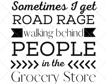 Tienda de comestibles Road Rage SVG