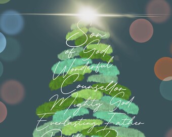 Voeux Noel Chretien Etsy France