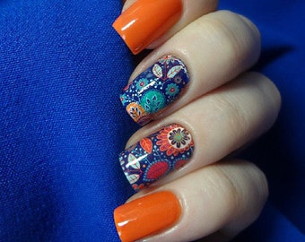 Nail Stickers - Water Nail Stickers - Nail Water Decals - Nail Print - Nail Art Decals - Nail Art - Nail Decals - OS-9018-37