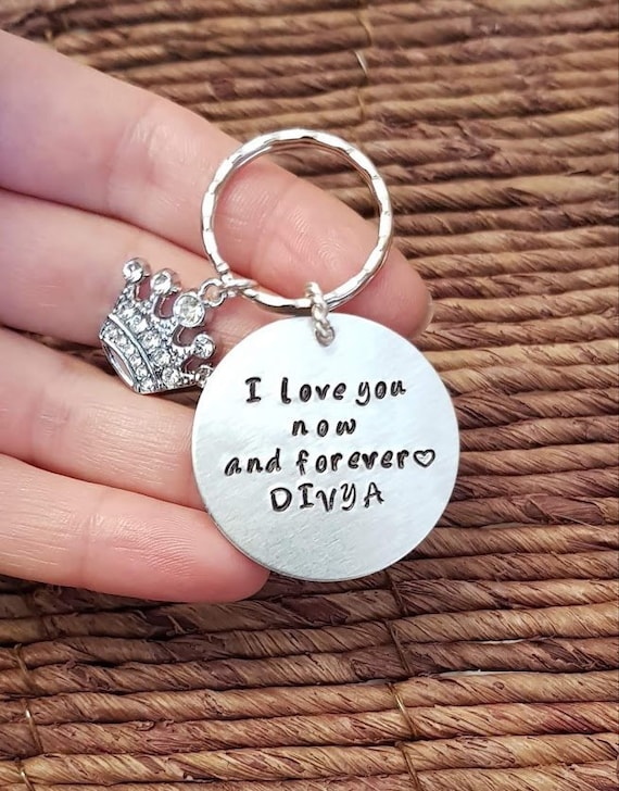 Personalized keychain for husband sales