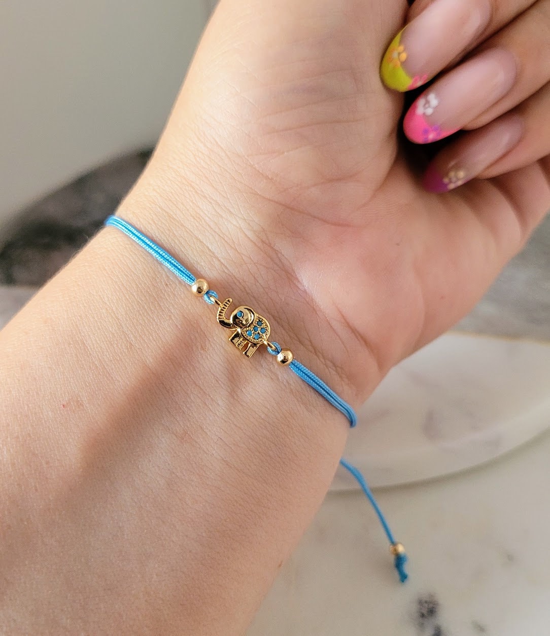 XIANNVXI Bracciale Elefante In Cristallo Di Malachite - Portafortuna Con Ciondolo Elefante, Regalo Donne Per Compleanno, Guarigione