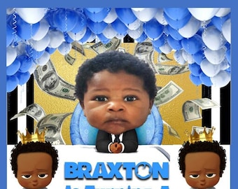 BOSS BABY Inspired Digital TEXT Invite (all ethnicities)