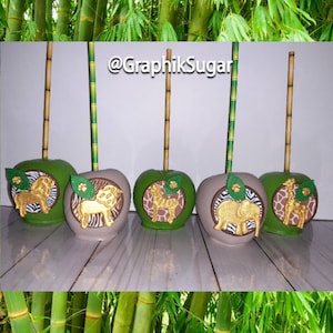 SAFARI Themed Candy Apples