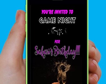 ANIMATED VIDEO Game Night Invitation