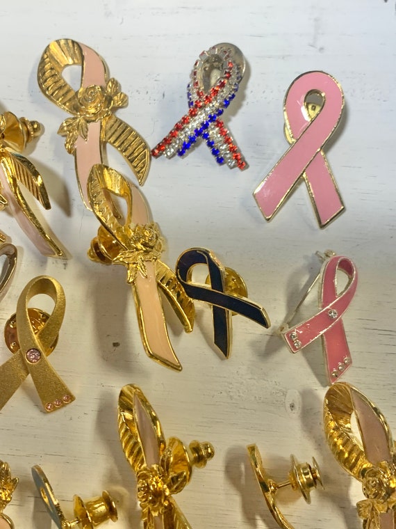 Lot of Breast Awareness Pink Bow Pins - image 7