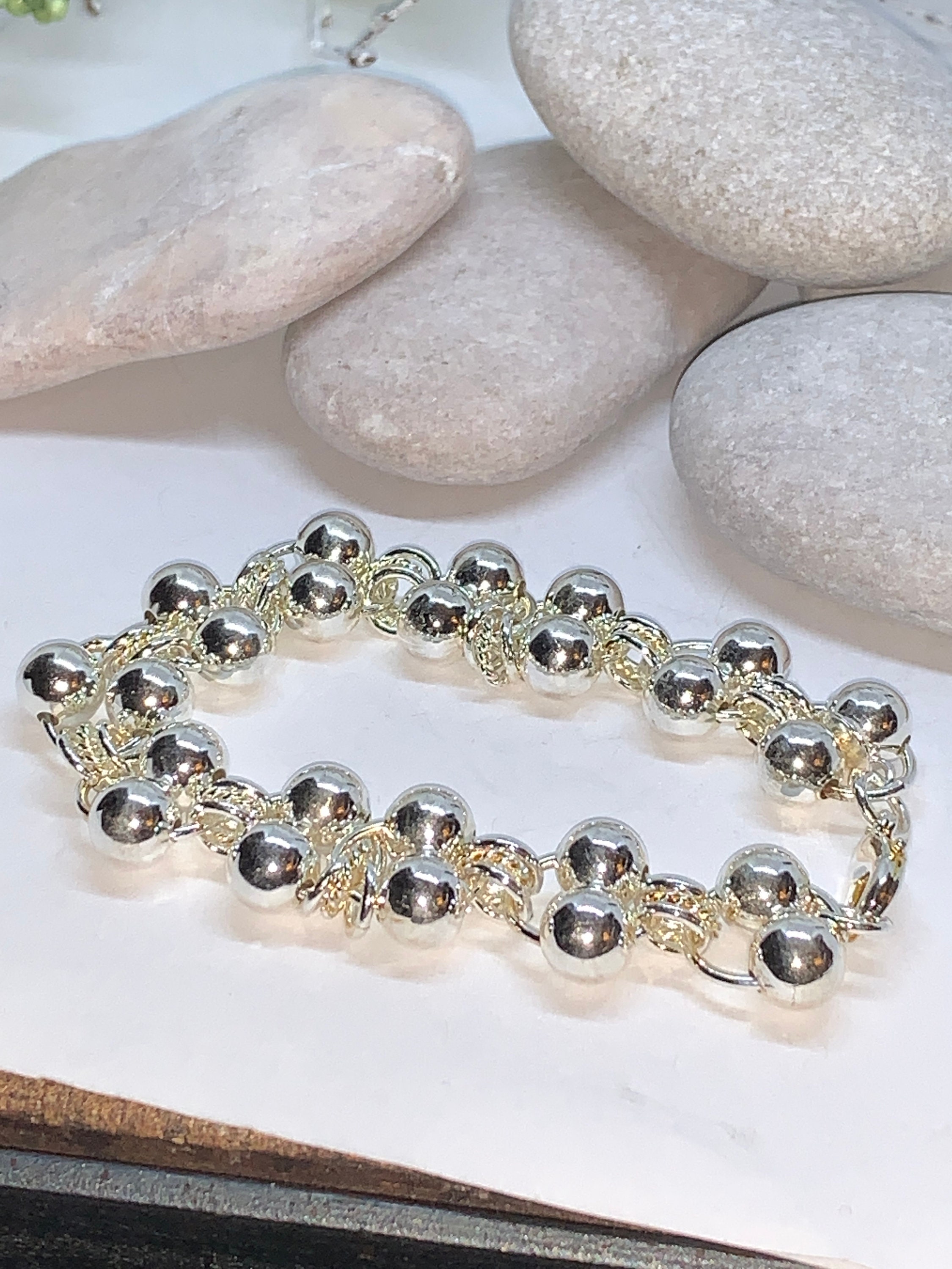 Bracelet Bright Sterling 925 Silver Etsy