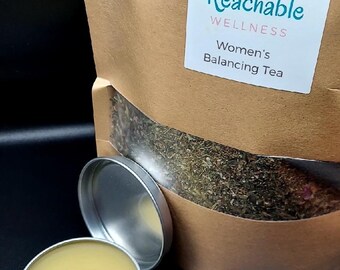 Women Balancing, Loose Leave, Menopause, PMS, Yoni, Tea Goddess Blend, Hormone Balance, Organic, Hormone Tea, Salve, Herbal Salve