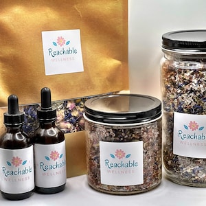 Recovery Box, Herbal Gift Set, Sore Muscle, Loose Leaf Tea, Wellness Kit, Surgery Recovery, Self Care, Thinking of You, Gift Basket