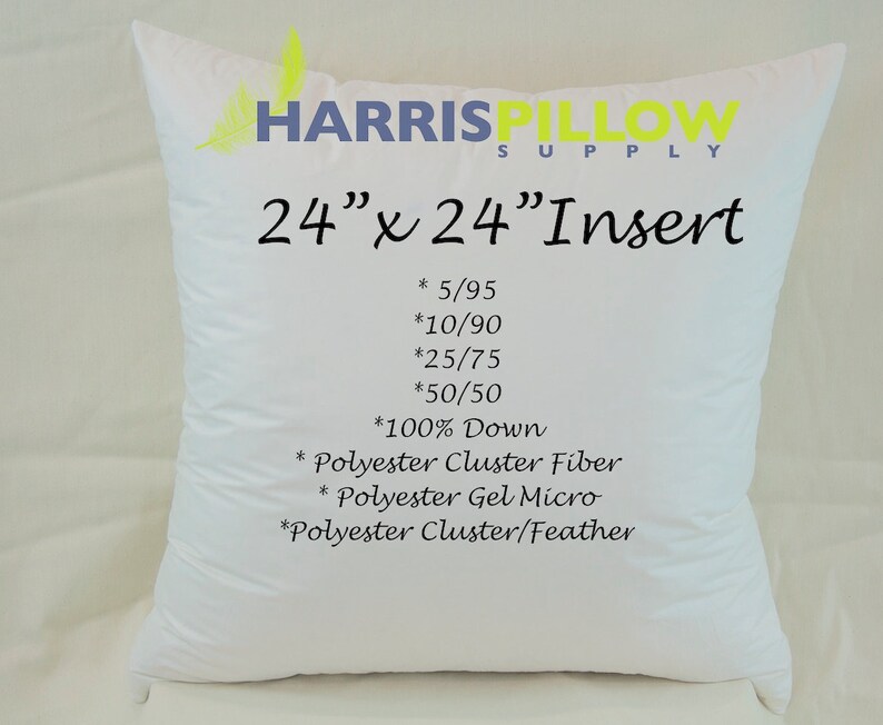 Pillow Insert 24 X 24 Inch Pillow Form Decorative Pillow Etsy
