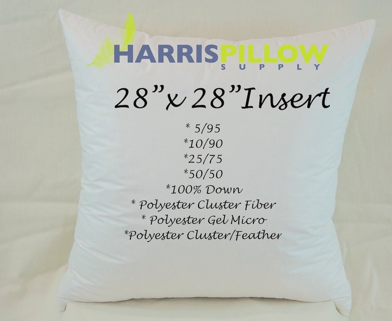 Pillow Insert 28 X 28 Inch Pillow Form Decorative Pillow Etsy