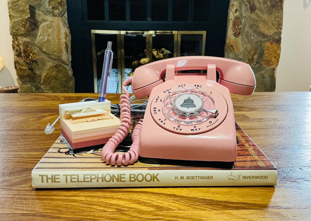 Rare Pink Rotary Dial Phone, Vintage Western Electric Bell System Phone ...
