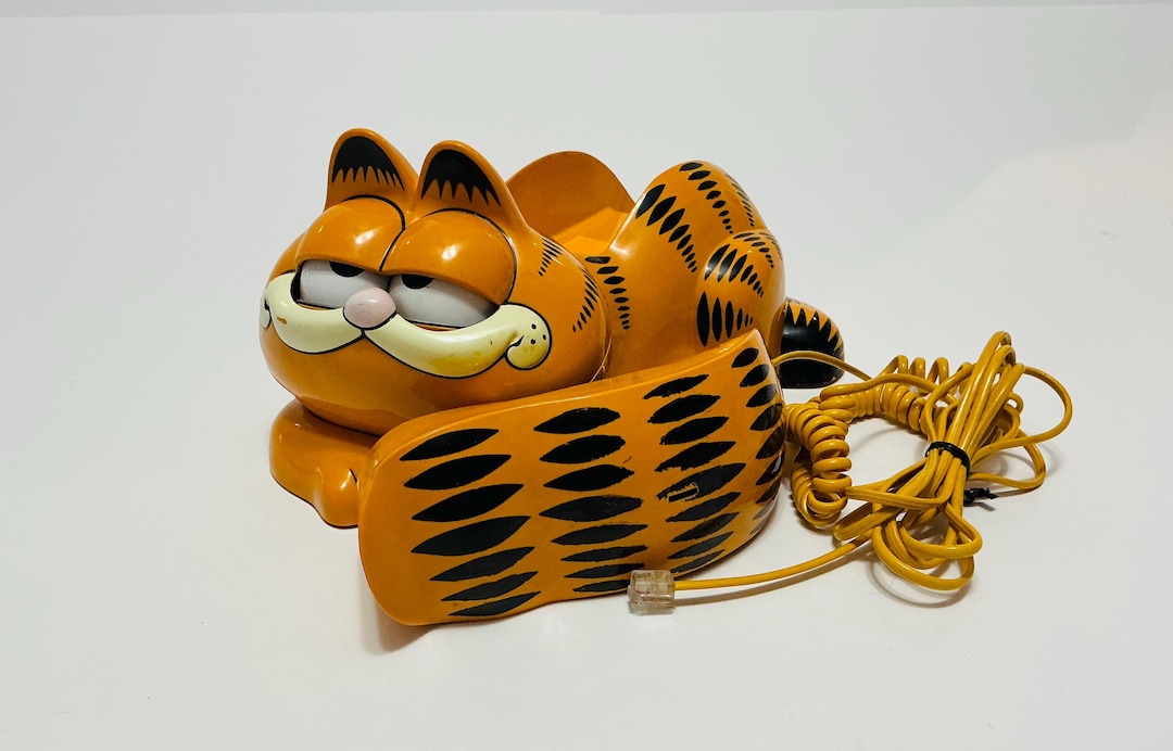 Vintage Tyco Garfield Landline Telephone, Free Shipping, Garfield Phone