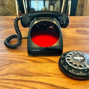 Upcycled Vintage Automatic Electric Telephone: Phony Phone Box Charging Station and Desk Storage image 11