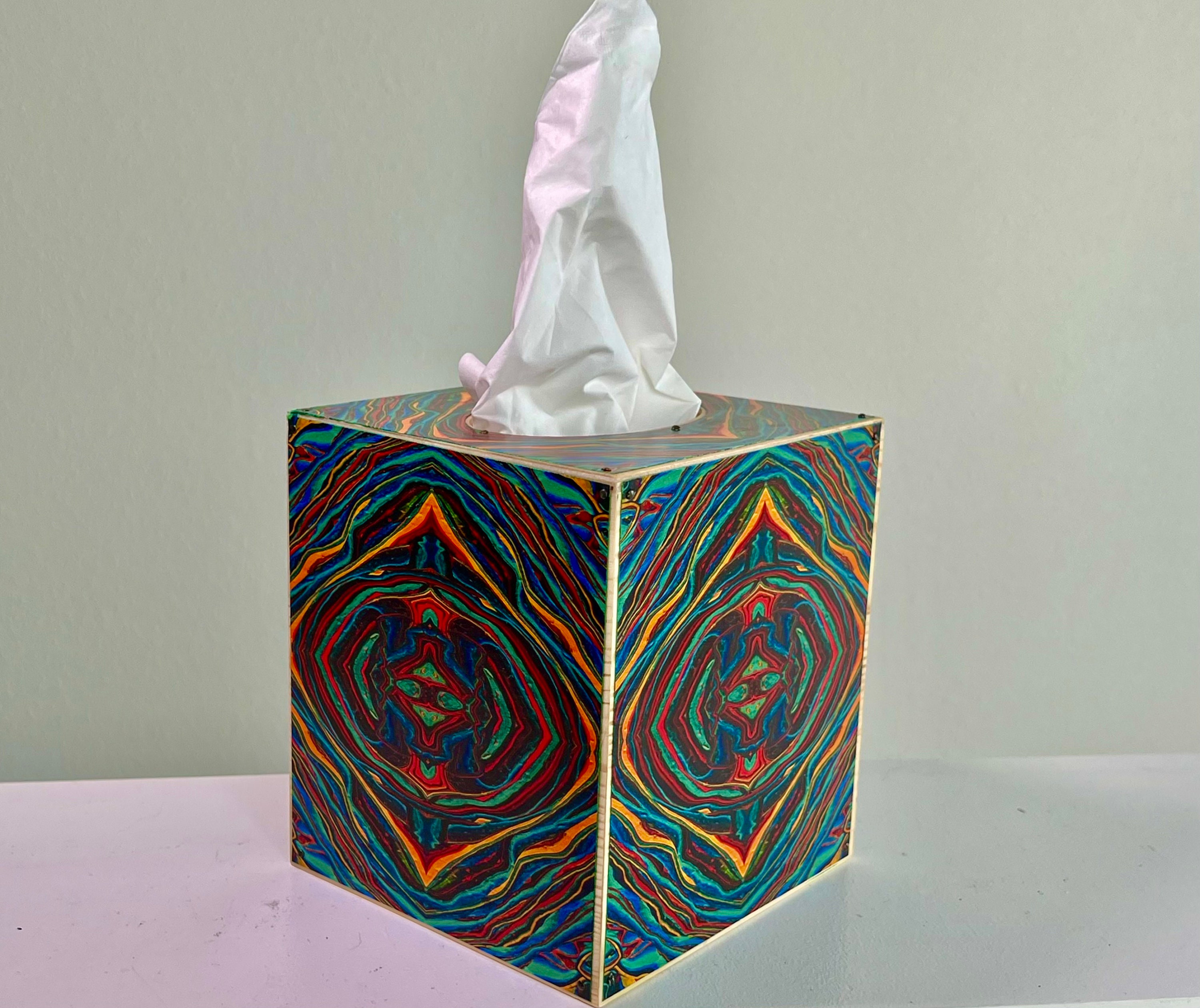 Bronze Tissue Box Etsy