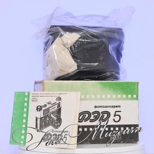 FED-5 NOS Brand New Factory Sealed Internal Wrap Original Box Soviet USSR Rangefinder Camera #046705