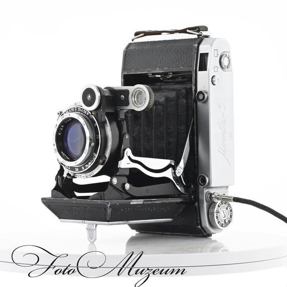 Vintage Moskva-5 Folding Camera 6x9 Medium Format Soviet Rangefinder from 1959 Working Condition