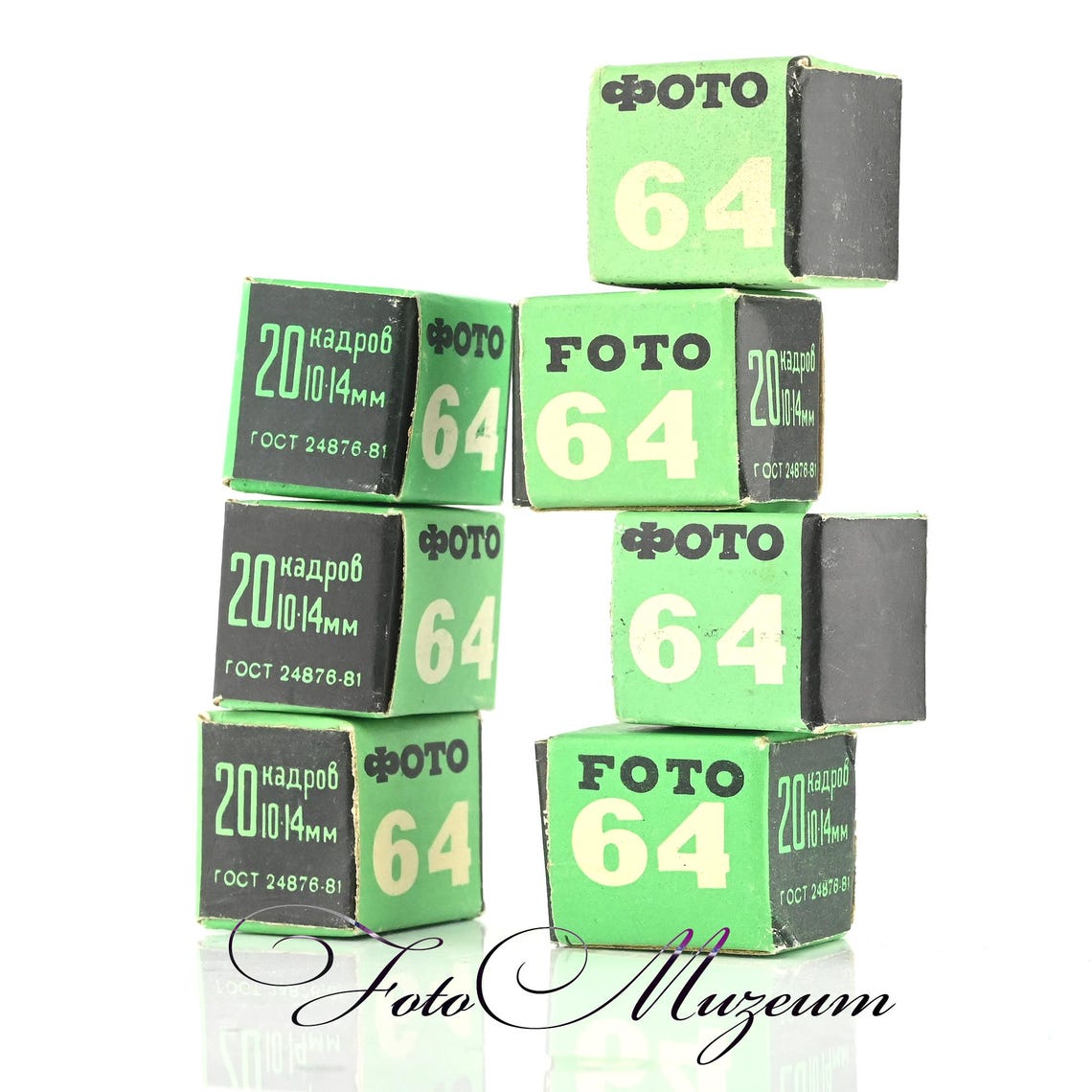 Vintage Svema Foto 64 16mm Subminiature Film Roll 20 Exposures USSR Camera Supply, foto 3 di 5