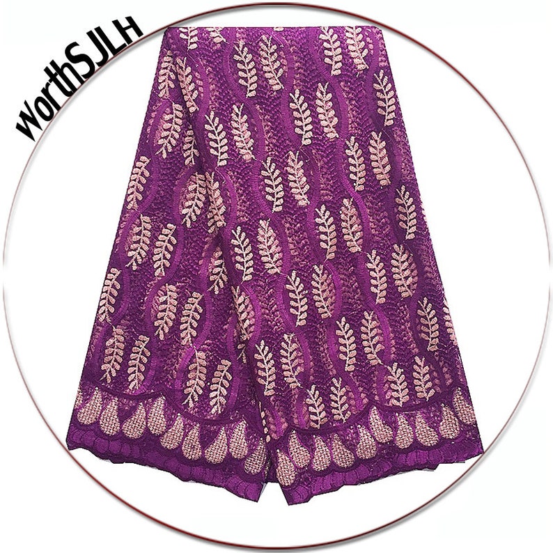 WorthSJLH Latest Net African Fabric Lace Gray Magenta Tulle African French Lace Fabric High Quality 2018 for Nigerian Wedding