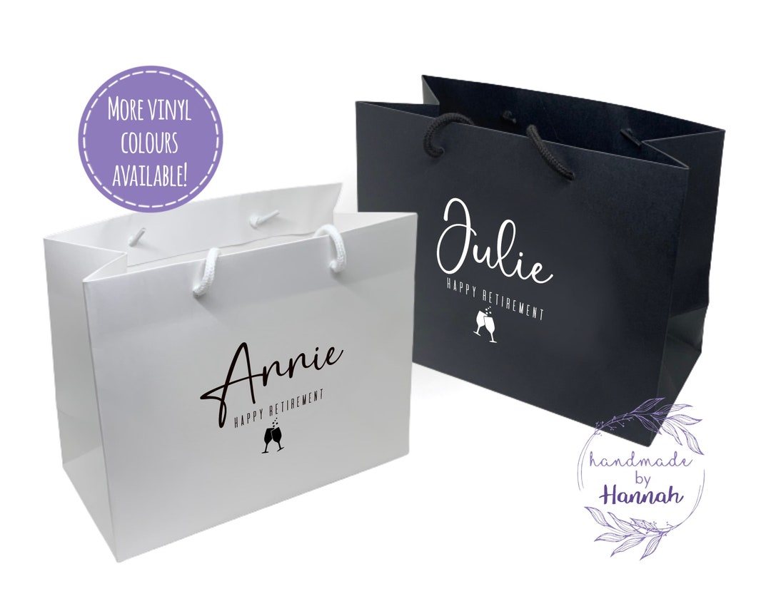 Personalised Retirement Gift Bags Retirement Gift Bags Occasion Gift Bag Retirement Gift
