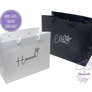 Personalised Gift Bags - Party Bags - Princess Bags - Birthday gift bags 30th 21st 18th 40th 50th 60th - Occasion Gift Bag - Party Bags