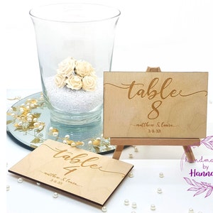 Wood Wedding Table Numbers - Table Numbers - Wooden Table Numbers - Wedding Decorations Wedding Table Numbers