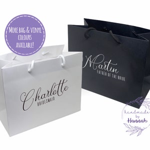 Bridesmaid Bags Personalised Gift Bags Wedding Favours Wedding