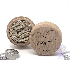 Couples Ring Box - Marry Me Ring Box - Engagement Ring Box - Personalised Ring Box - valentines proposal