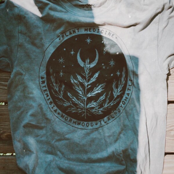 Hand dyed grey Mugwort Tshirt