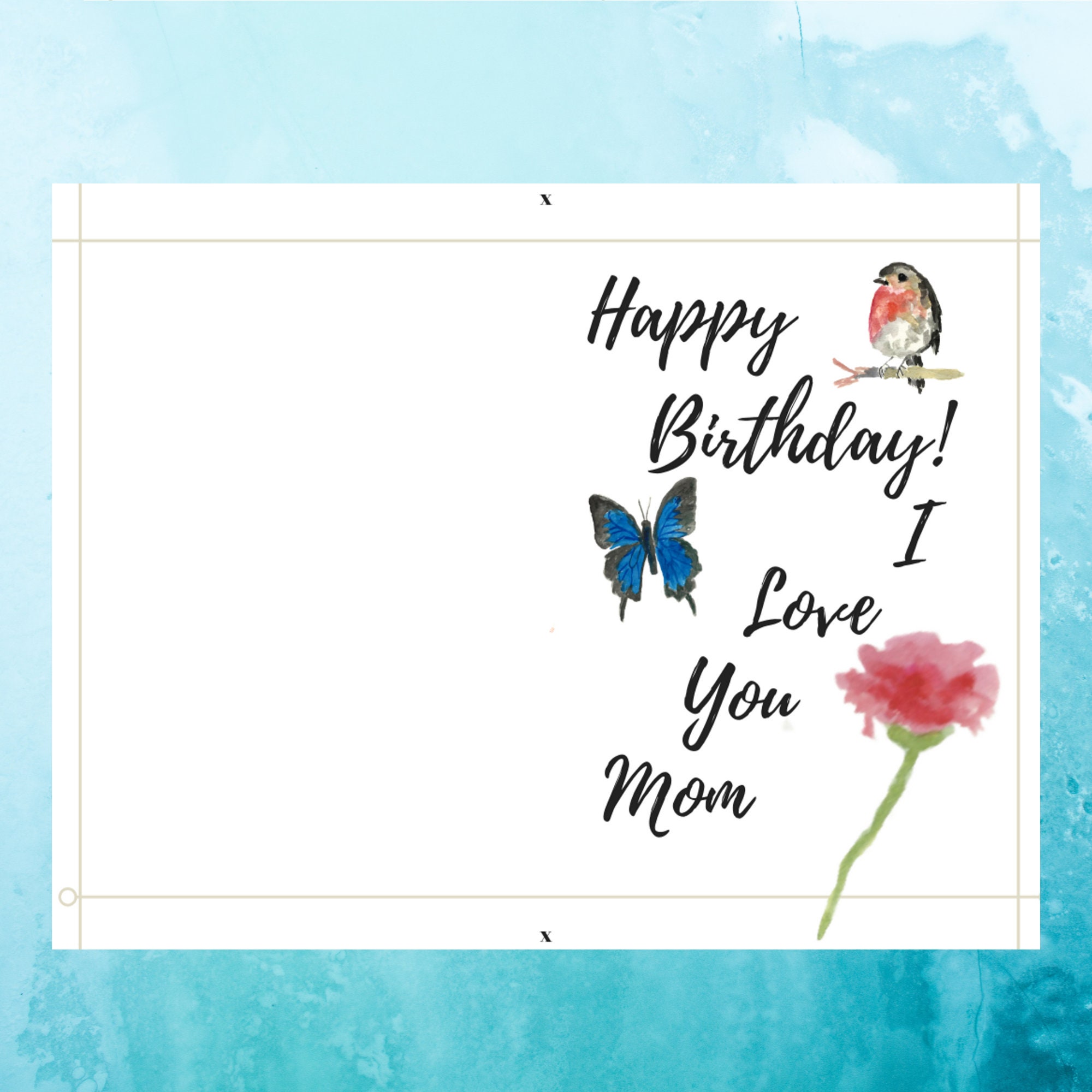 Birthday Mother Card Printable Free