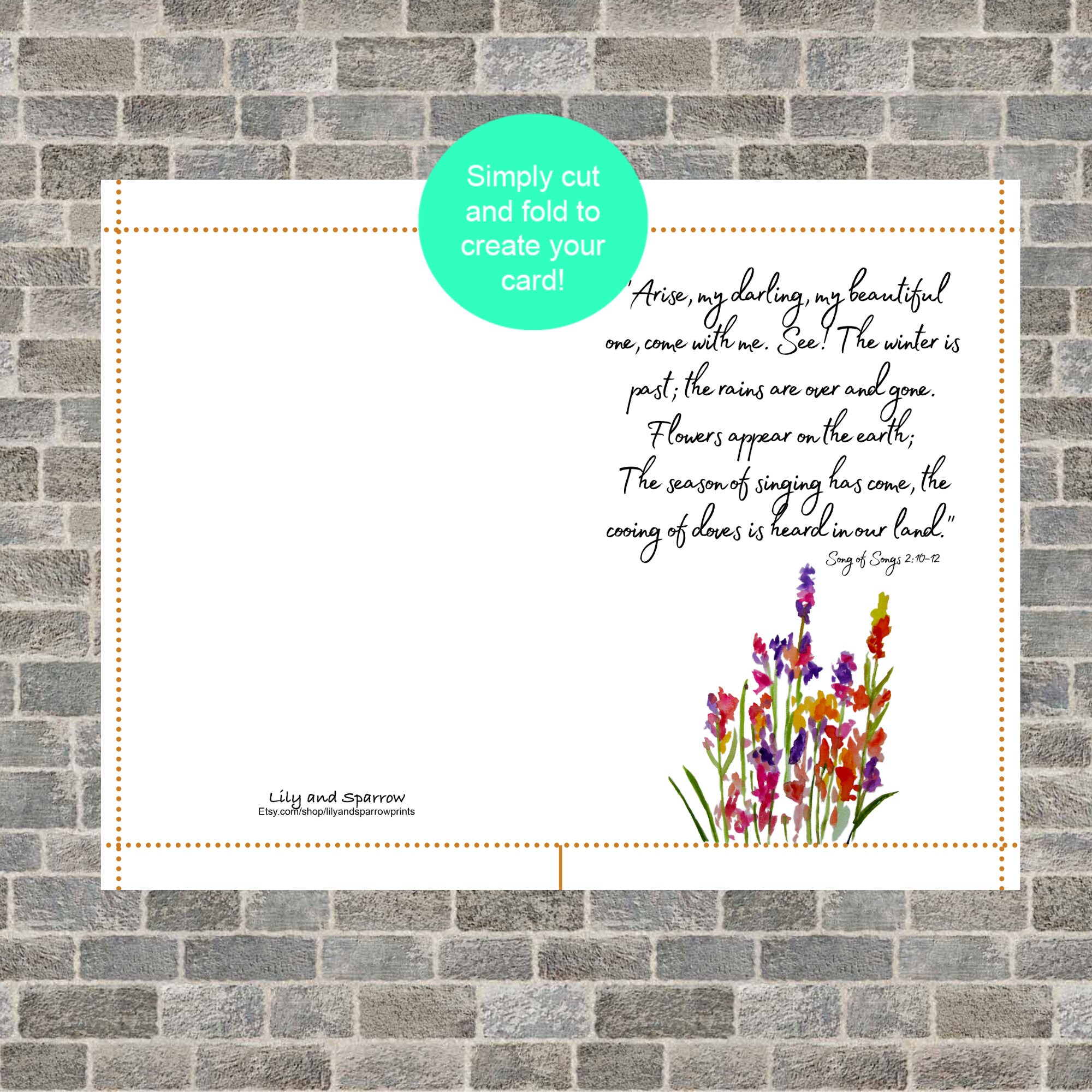PRINTABLE Christian Anniversary Card Religious Wedding DIGITAL 