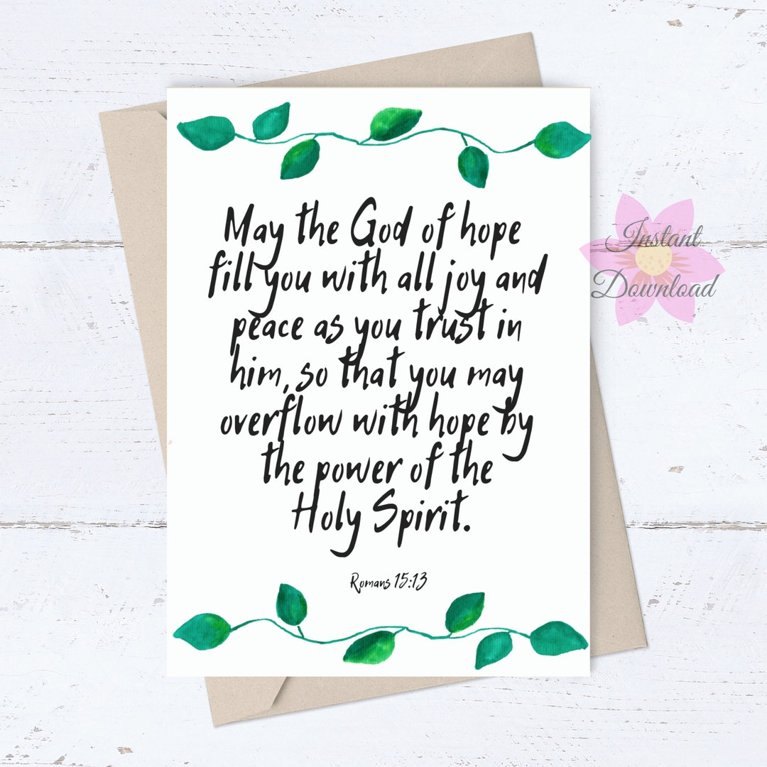 PRINTABLE Religious Thinking of You Card Christian All Occasion Card