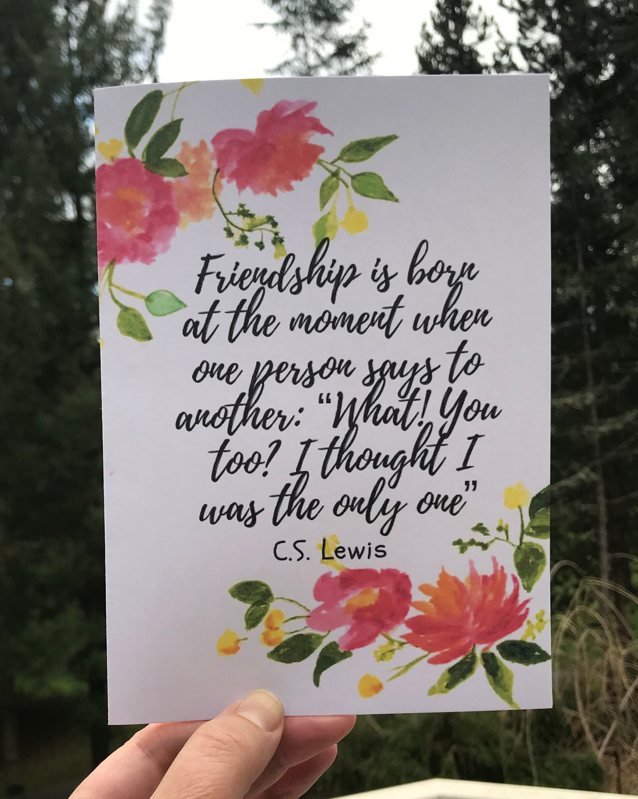Friendship Card Best Friend PRINTABLE Card Birthday Wishes  Etsy