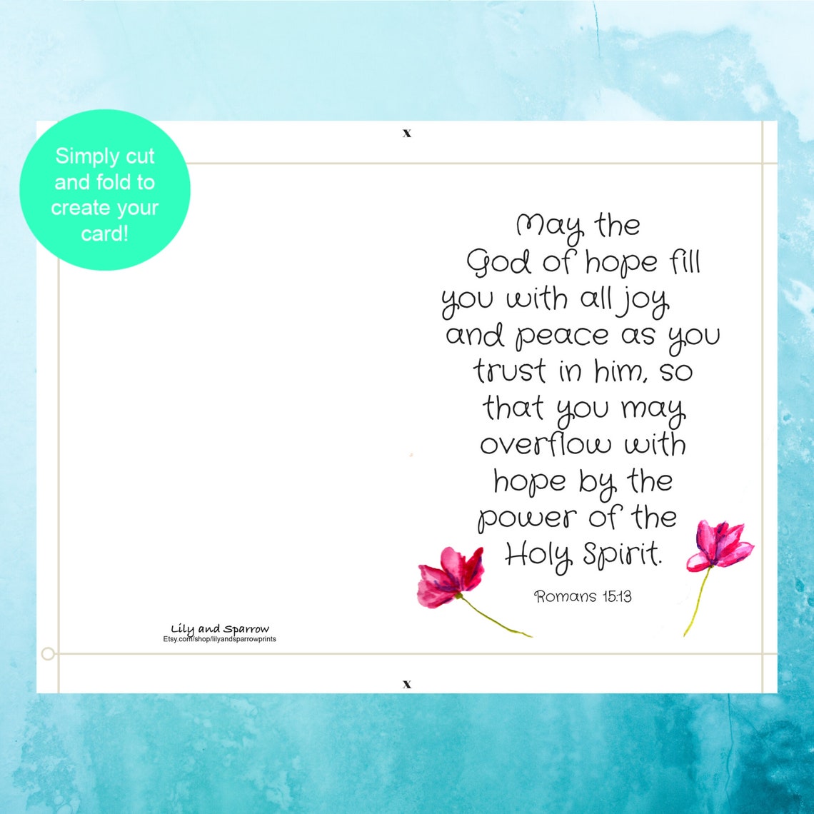 PRINTABLE Religious Greeting Card Christian Birthday Wishes - Etsy UK