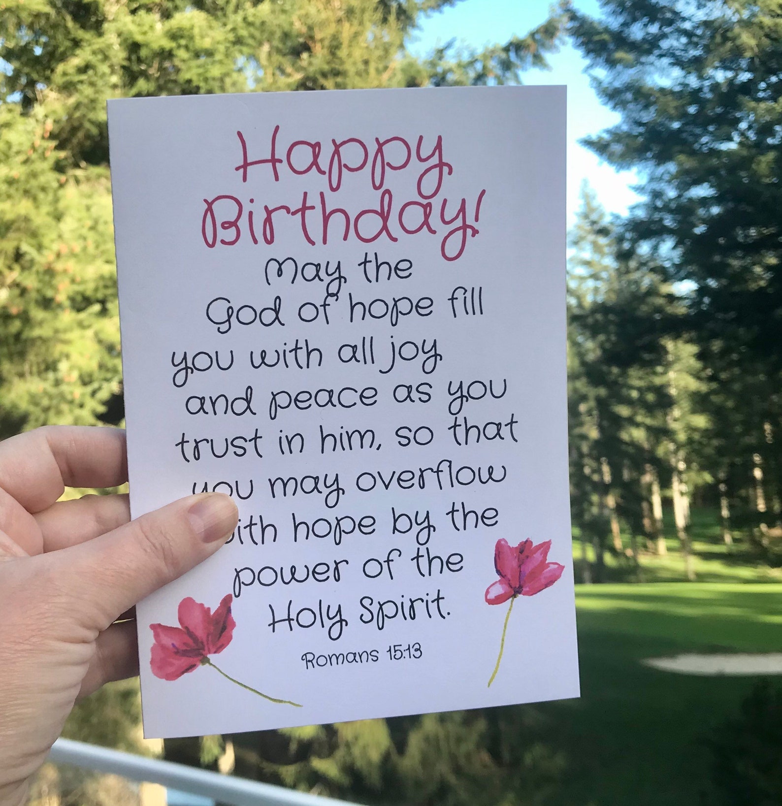 Religious Birthday Card Birthday Card for Her Christian | Etsy