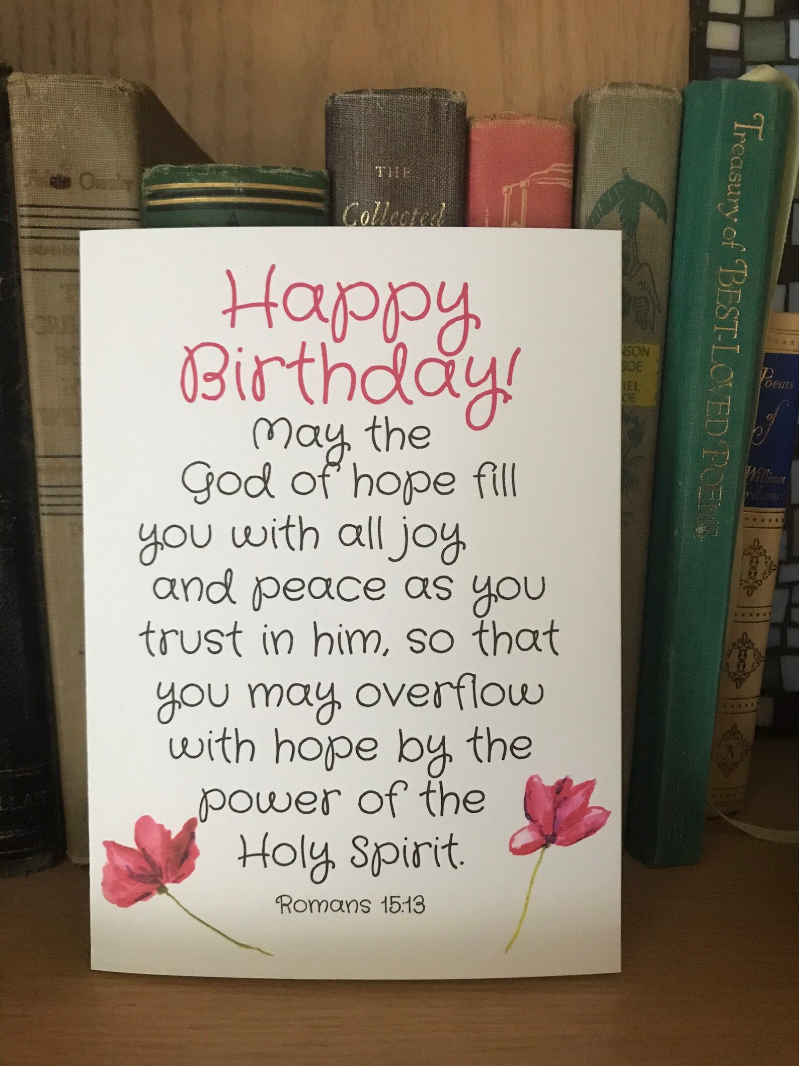 Religious PRINTABLE Birthday Card Romans Bible Verse Card | Etsy