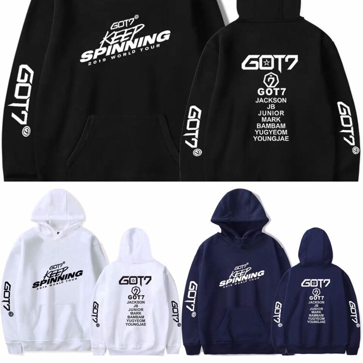 Kpop GOT7 Hoodie Bambam JB Jackson Mark Yugyeom Youngjae Sweater Jacket Pullove