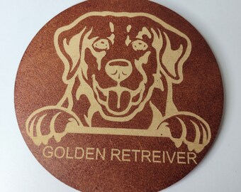 Personalized Dog Memory Coasters - Cherish Your Furry Friend's Legacy with This Dog Remembrance Gift.