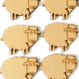 12 Wooden Personalized thread storage,cross stitch ,bobbin tatting ,embroidery or floss holder with a design of a sheep .