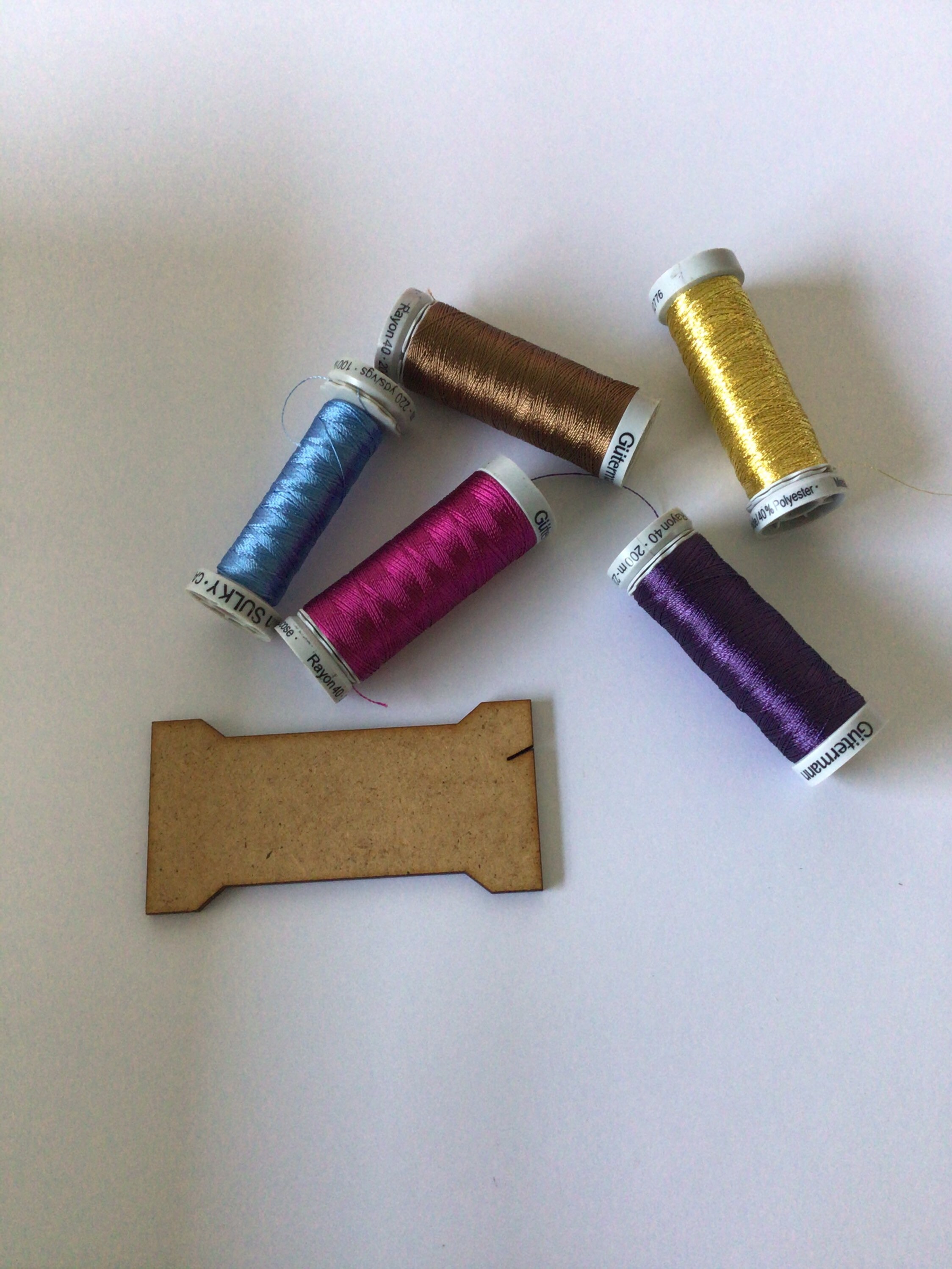 12 wooden bobbin thread holders cross stitch storage and Etsy