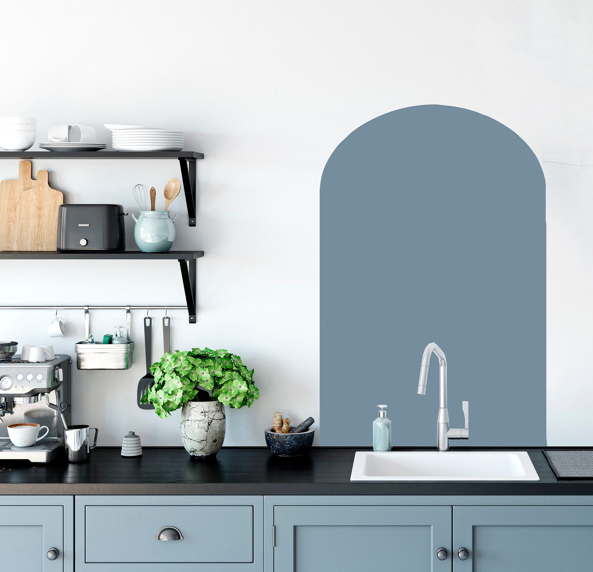 Arch Wall Decal Above Bed Decor Minimalistic Wall Decor Etsy