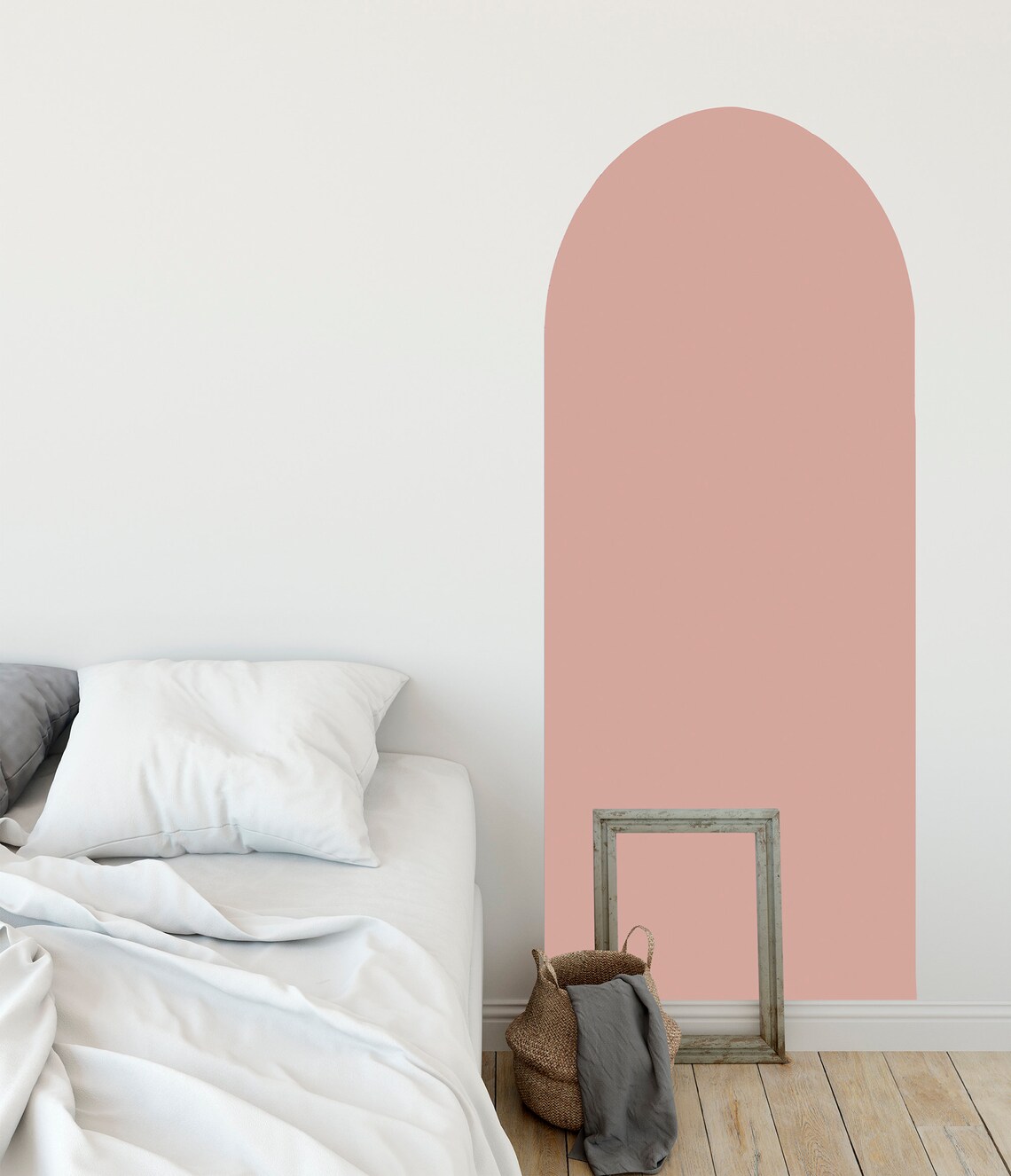 Arch Wall Decal Above Bed Decor Minimalistic Wall Decor Etsy